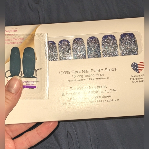 Last chance!Color Street Blue lot 3 Full Manicure Nail Polish Strips and Twosies - Picture 9 of 15